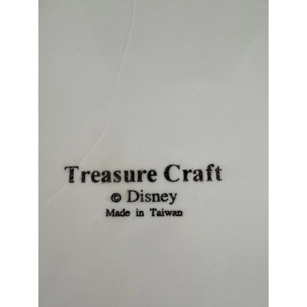 Treasure Craft Disney Bee Happy Cottage Cookie Jar Ceramic Thatched Roof House